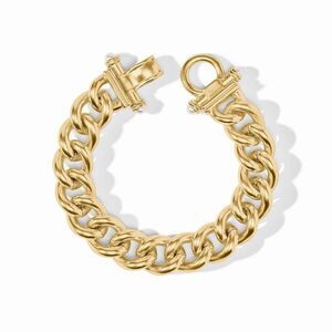 Brand New. $235 Julie Vos Dolce Demi Link Bracelet Sz Large (long) Color: gold